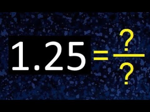 1 25 en fraccion decimal