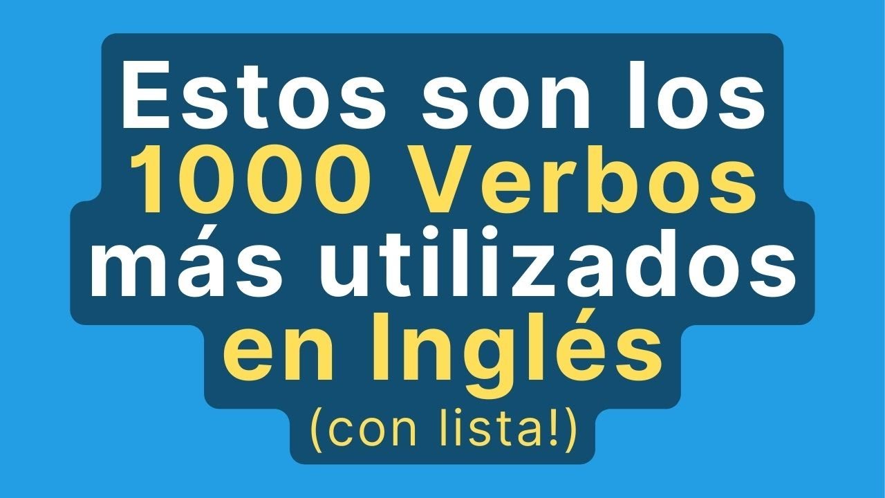 1000 verbos en ingles pdf