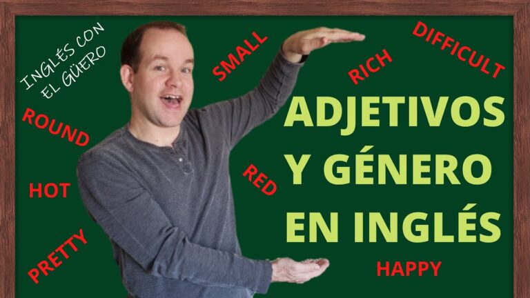 adjetivos en inglés con g
