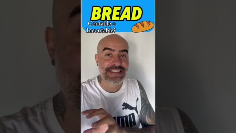 bread es contable o incontable