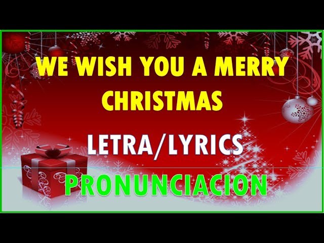 canciones de navidad en inglés letra y pronunciación