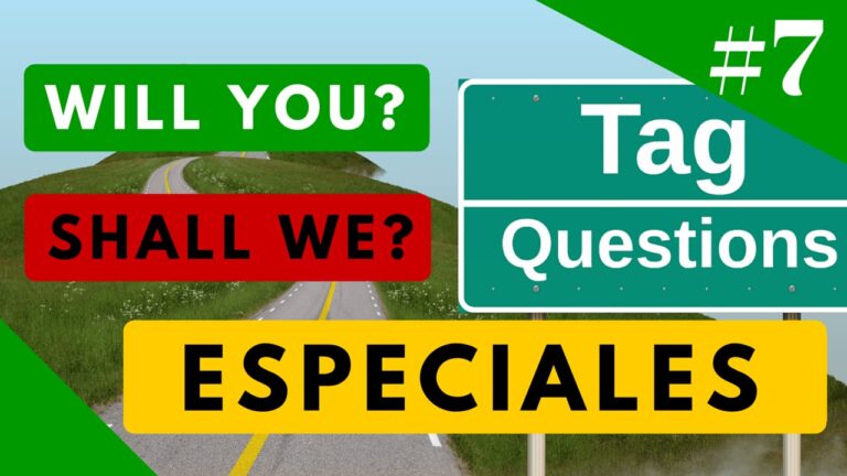 casos especiales de tag questions