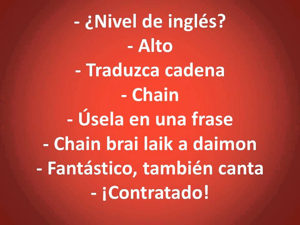 chistes de nivel de ingles