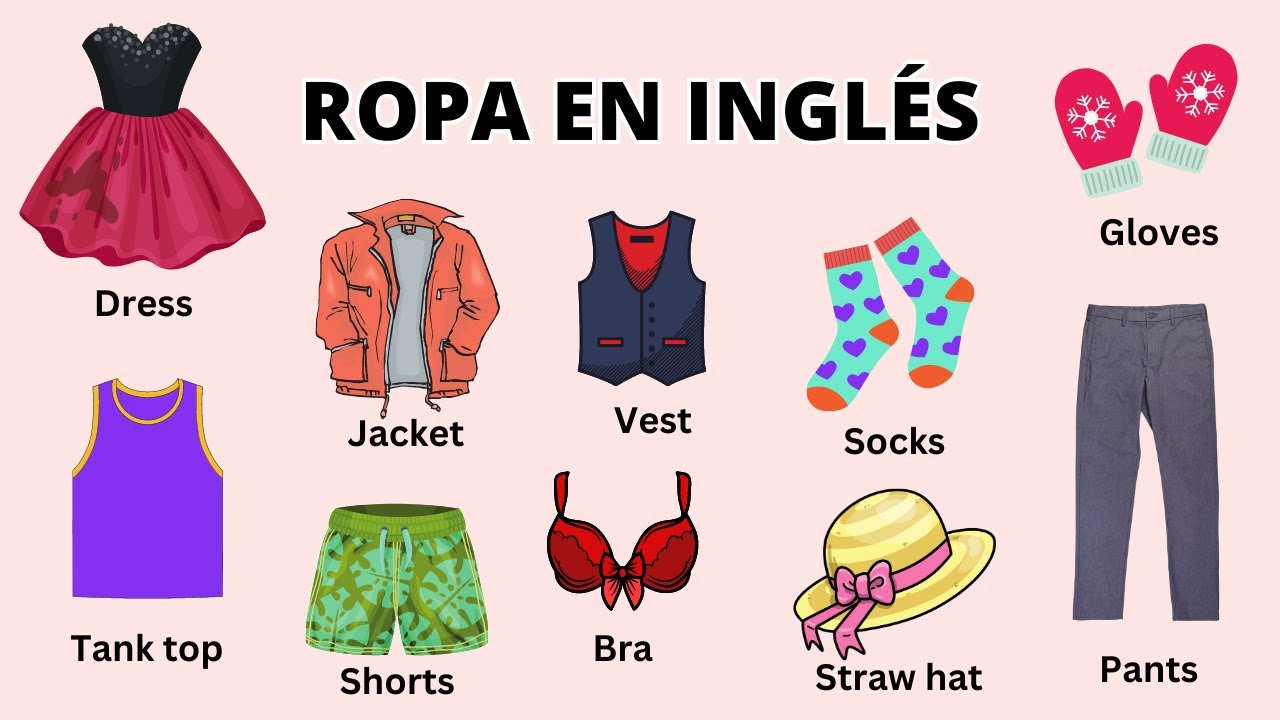 clothes ejercicios ropa en ingles para imprimir