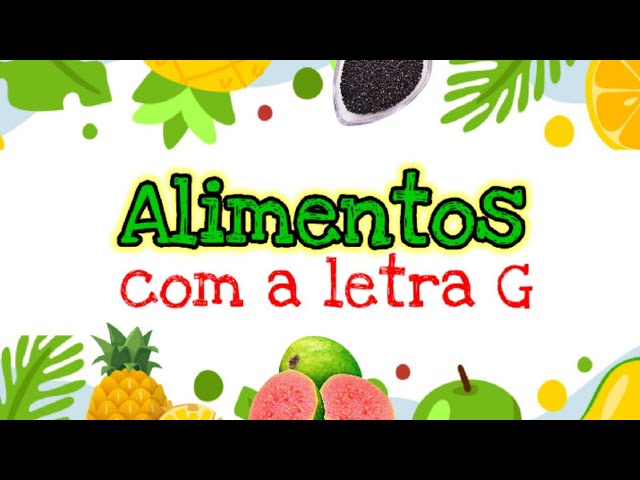comida que empiezan por g