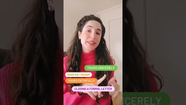 como acabar una carta en ingles