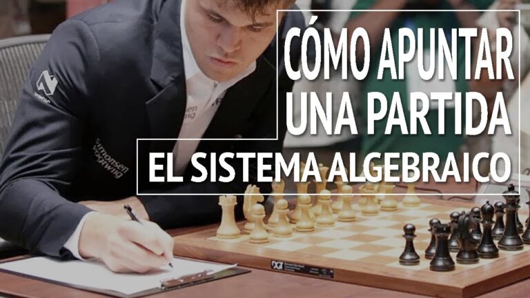 como anotar una partida de ajedrez pdf
