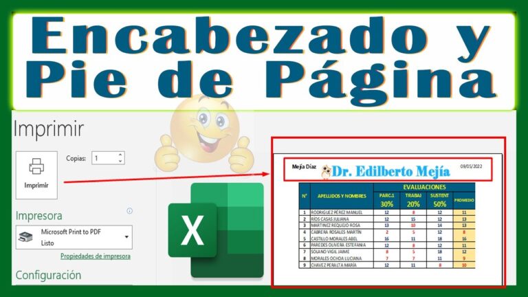 como colocar pie de pagina en excel