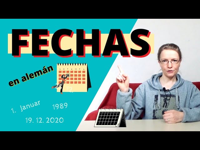 como decir fechas en aleman