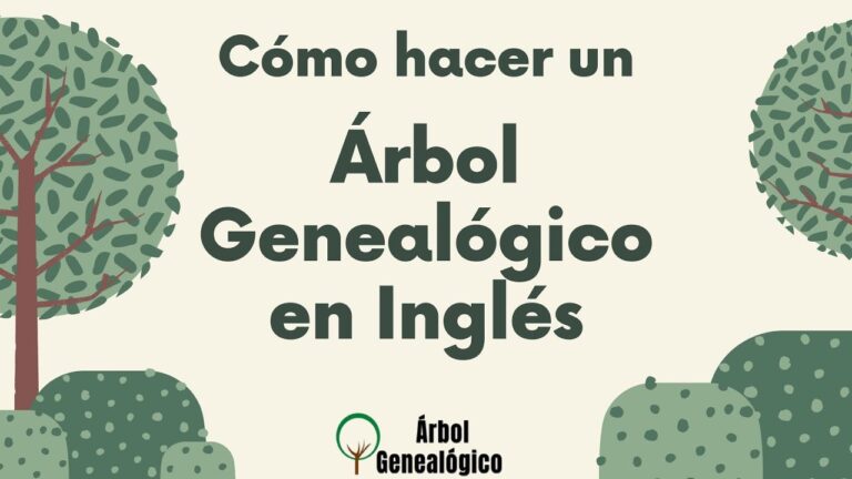 como hacer un arbol genealogico en ingles