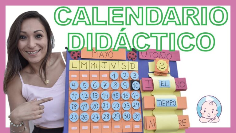 como hacer un calendario en ingles para niños