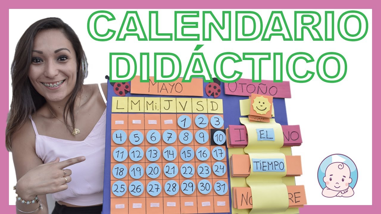 como hacer un calendario en ingles para niños