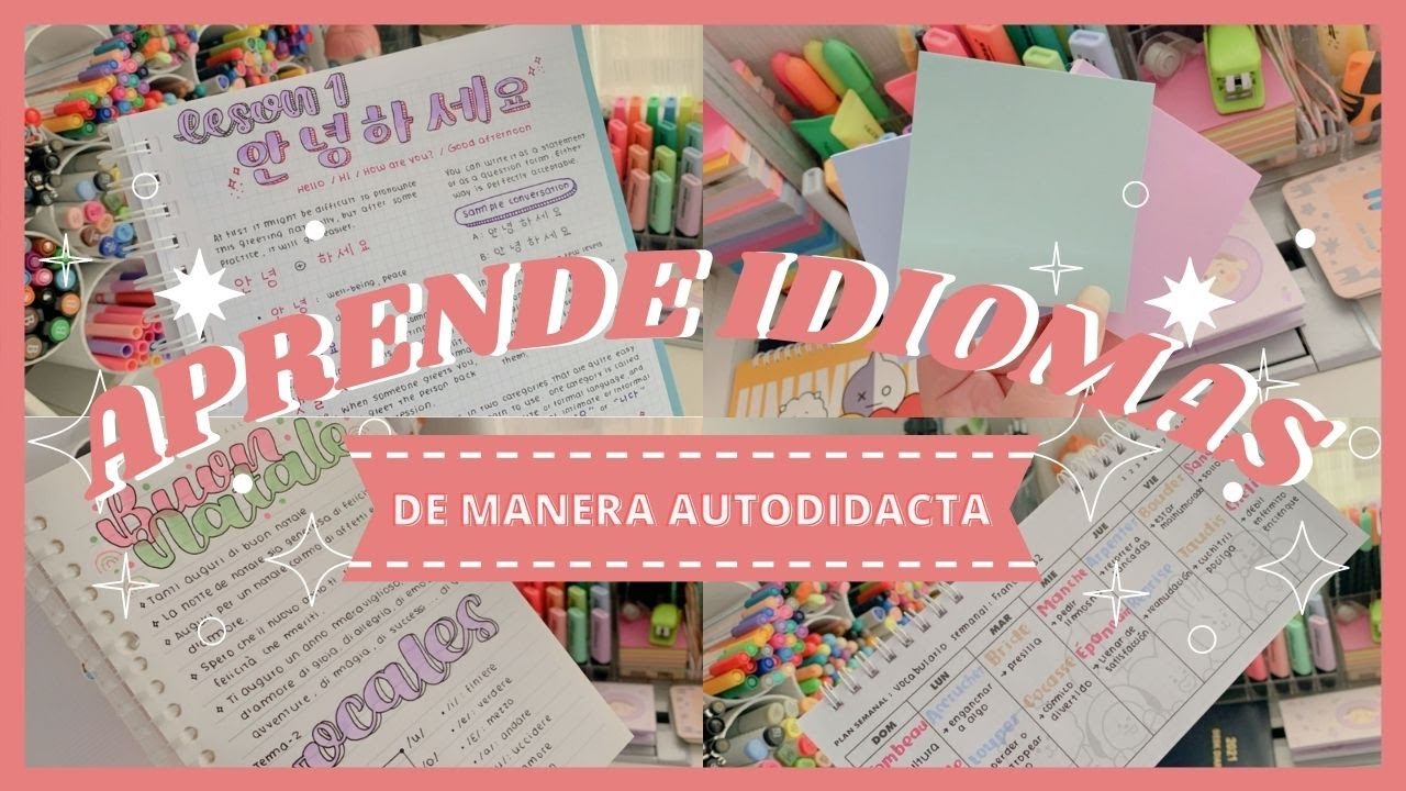 como organizar un cuaderno de idiomas