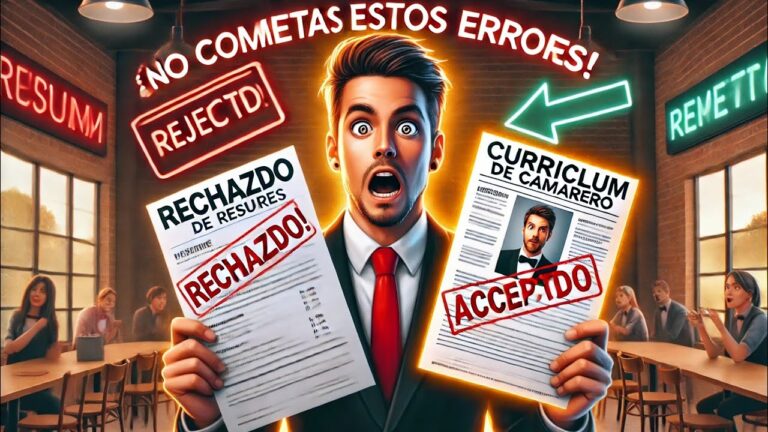 como poner camarera en curriculum