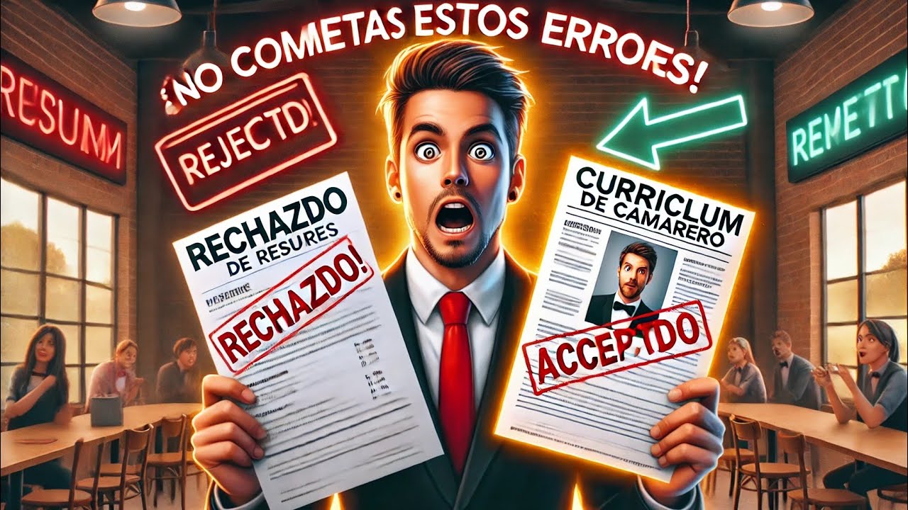 como poner camarera en curriculum