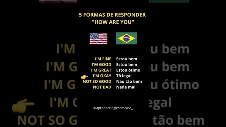 como responder how are you