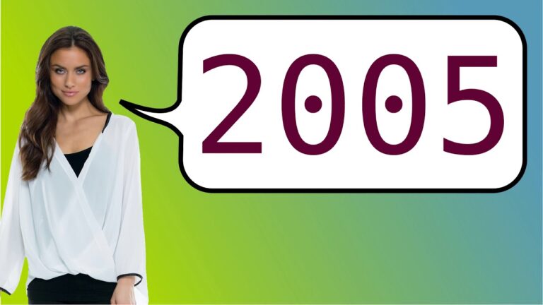 como se dice 2005 en inglés