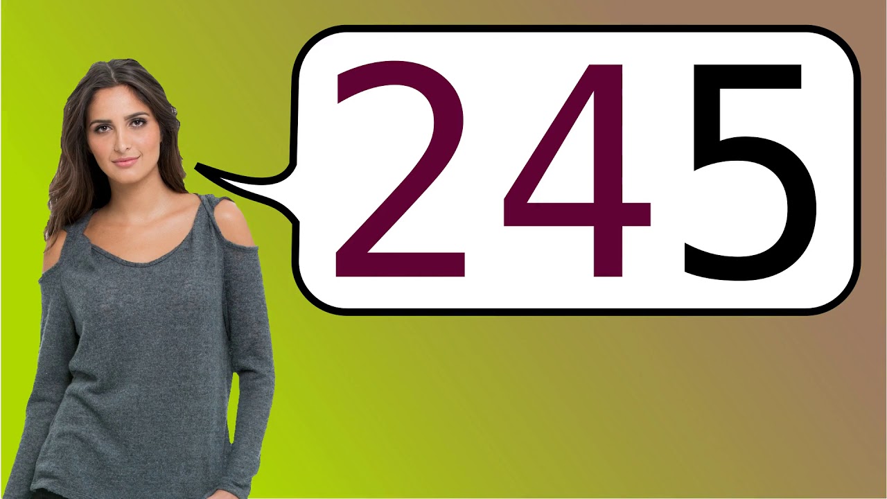 como se dice 245 en inglés