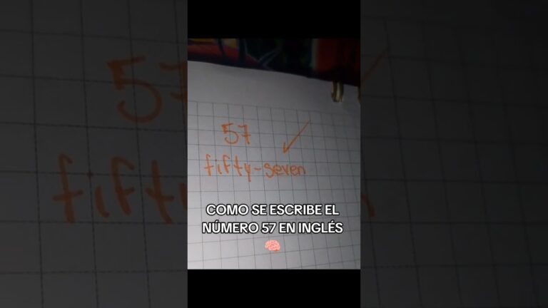 como se dice 57 en inglés