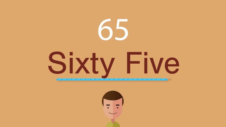 como se dice 65 en inglés