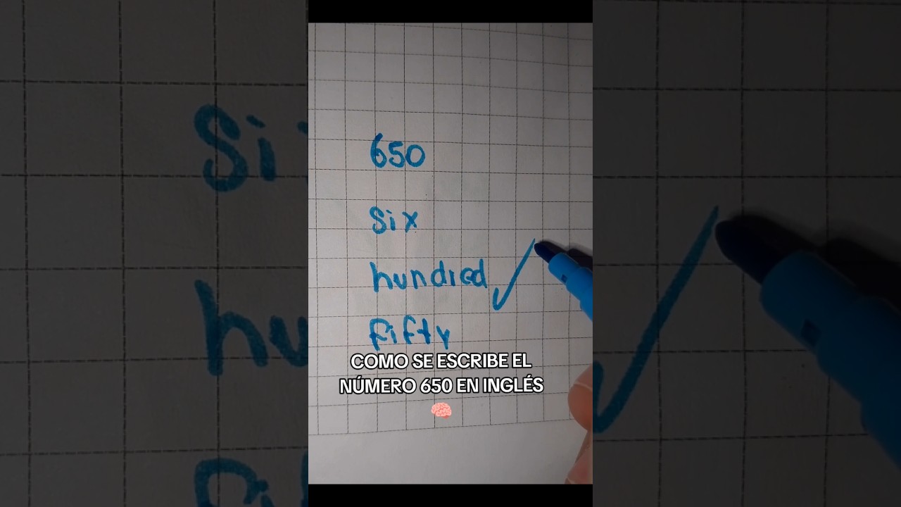 como se dice 650 en inglés