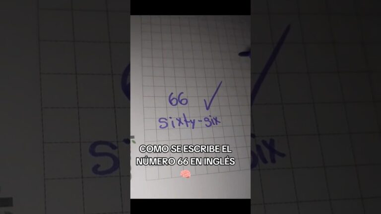como se dice 66 en inglés