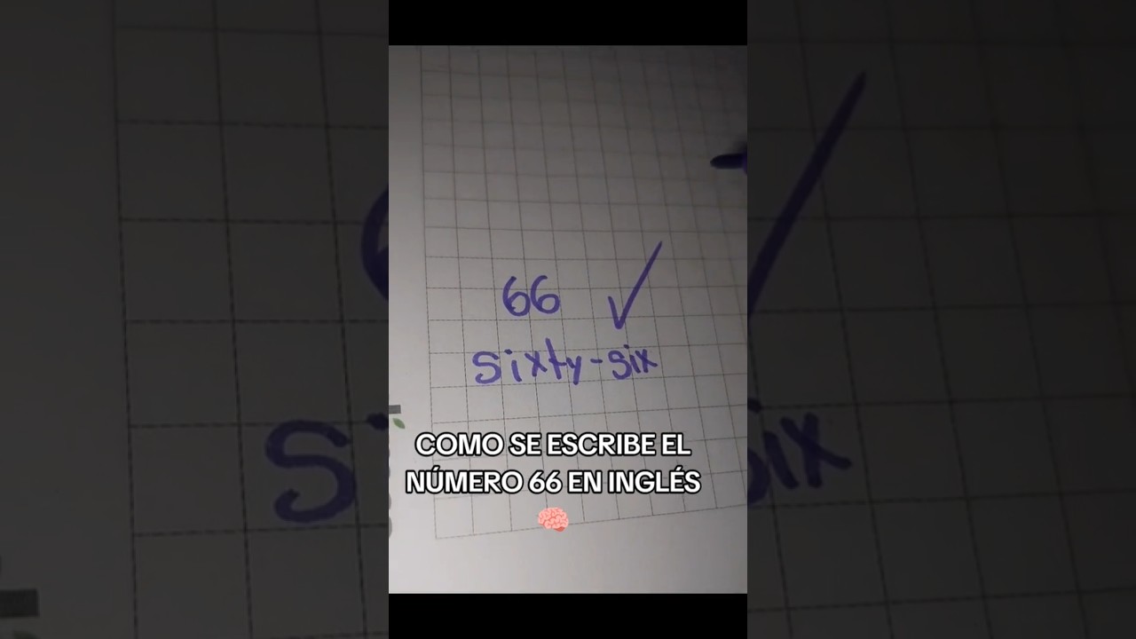 como se dice 66 en inglés