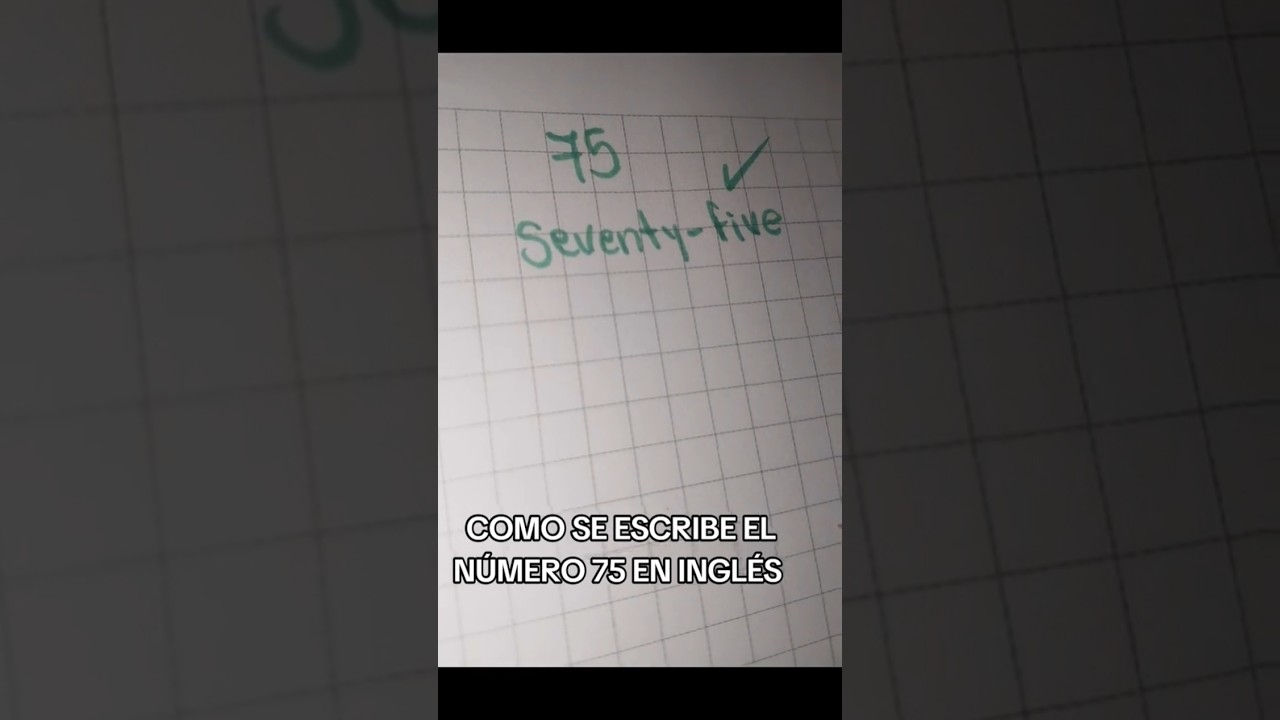 como se dice 75 en inglés