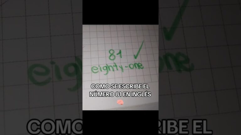 como se dice 81 en inglés