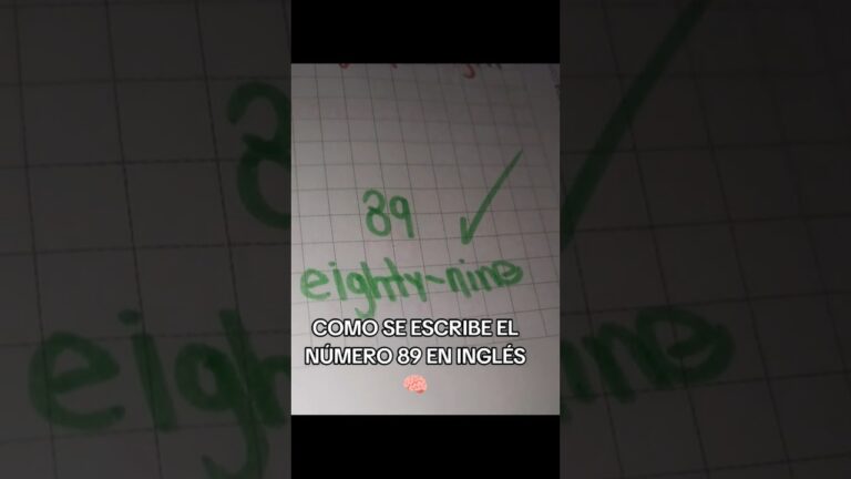 como se dice 89 en inglés