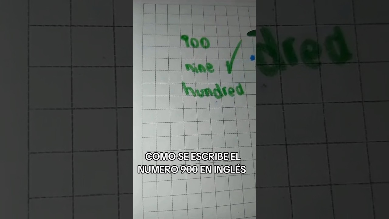 como se dice 900 en inglés