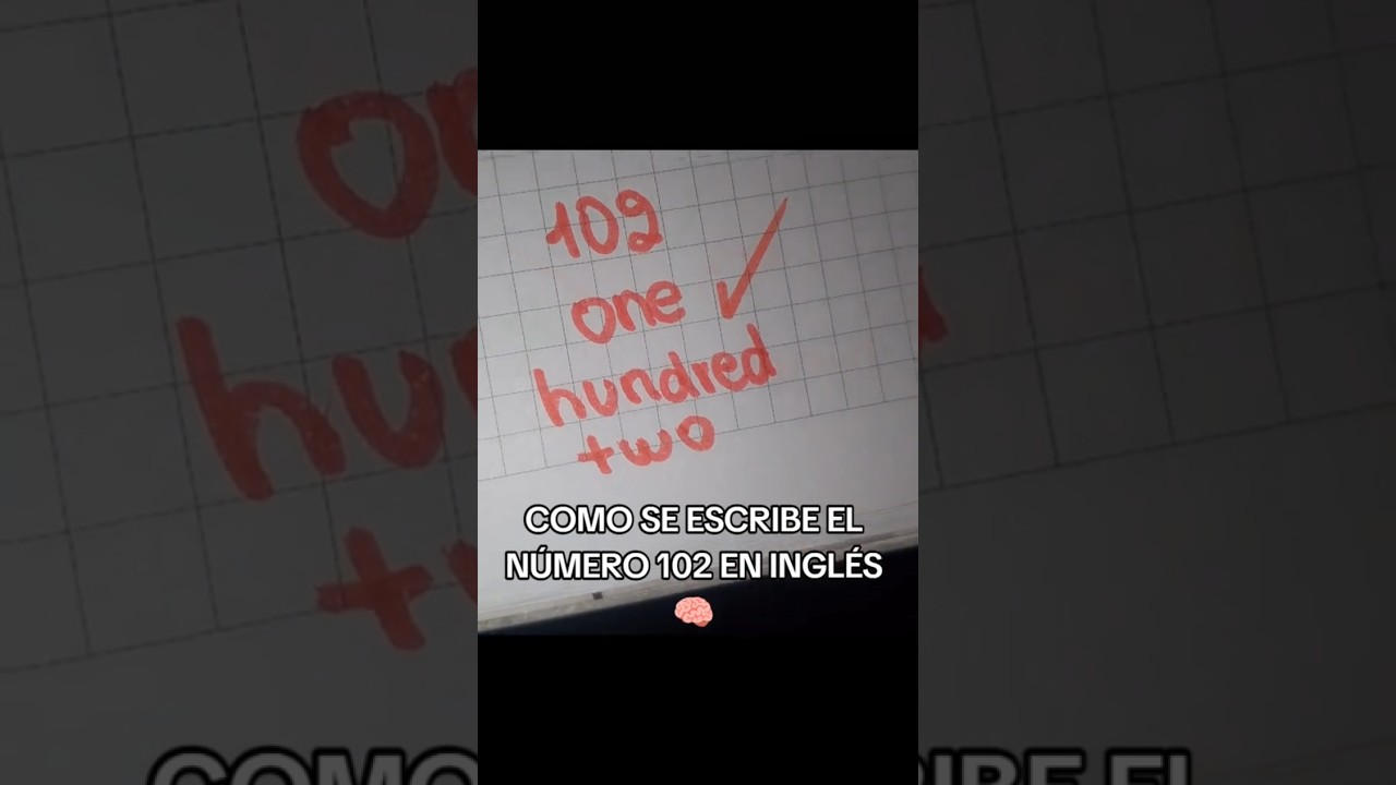 cómo se dice en inglés 102