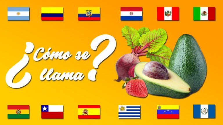 como se dice frutas en diferentes paises