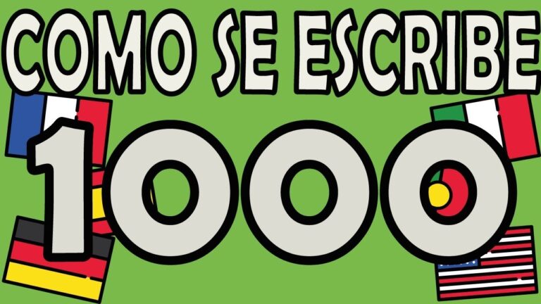 como se escribe 1000 en letras
