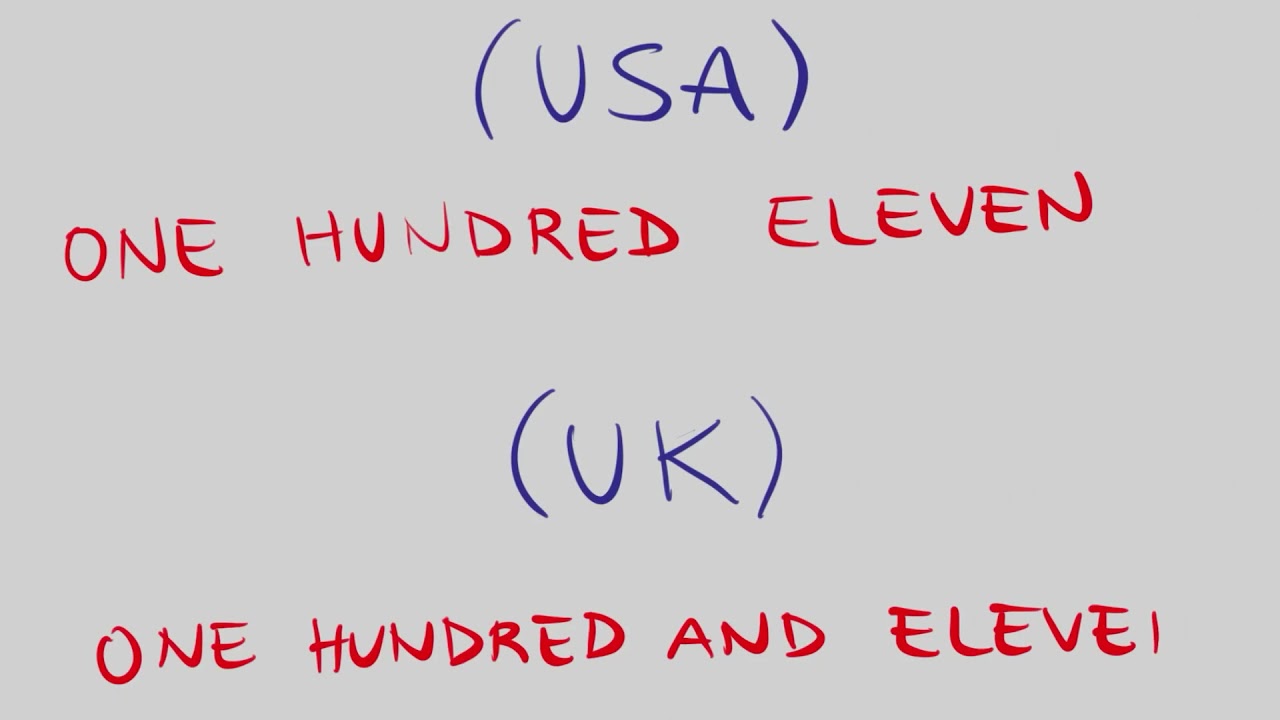 como se escribe 111 en ingles