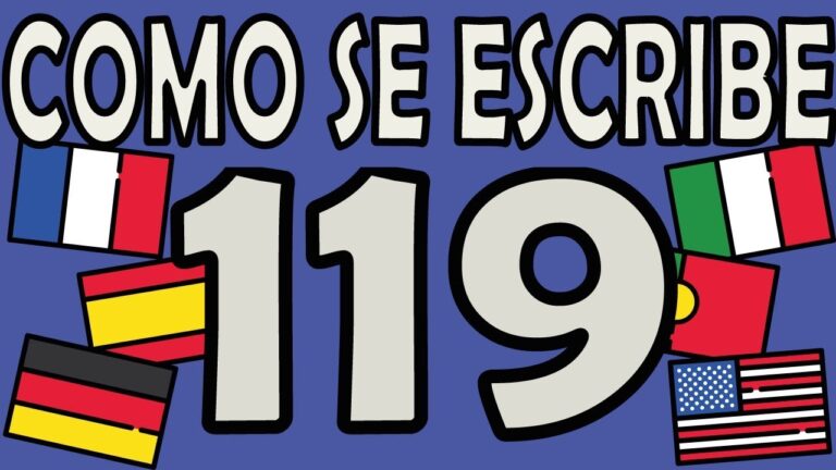 cómo se escribe 119 en letras