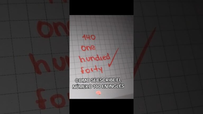 como se escribe 140 en ingles