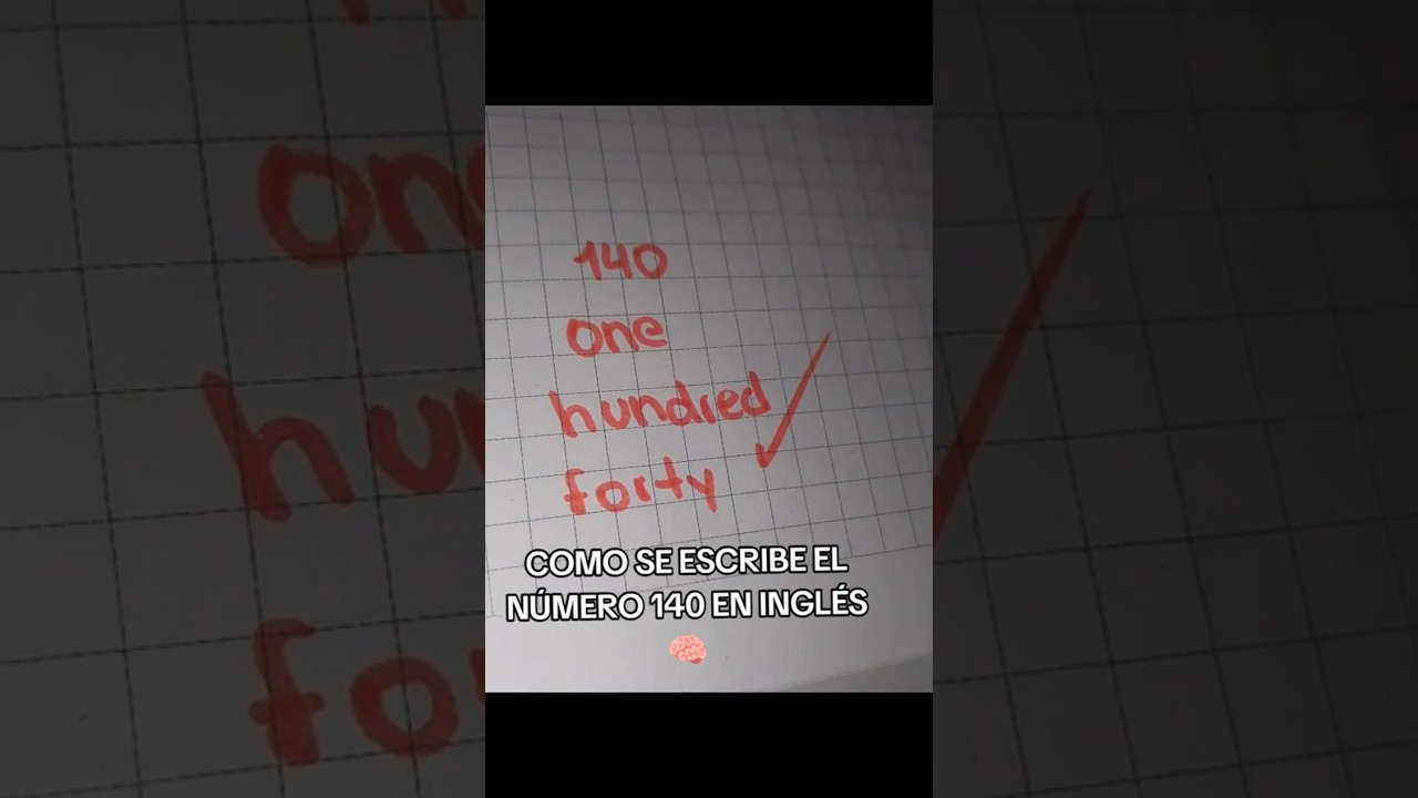 como se escribe 140 en ingles