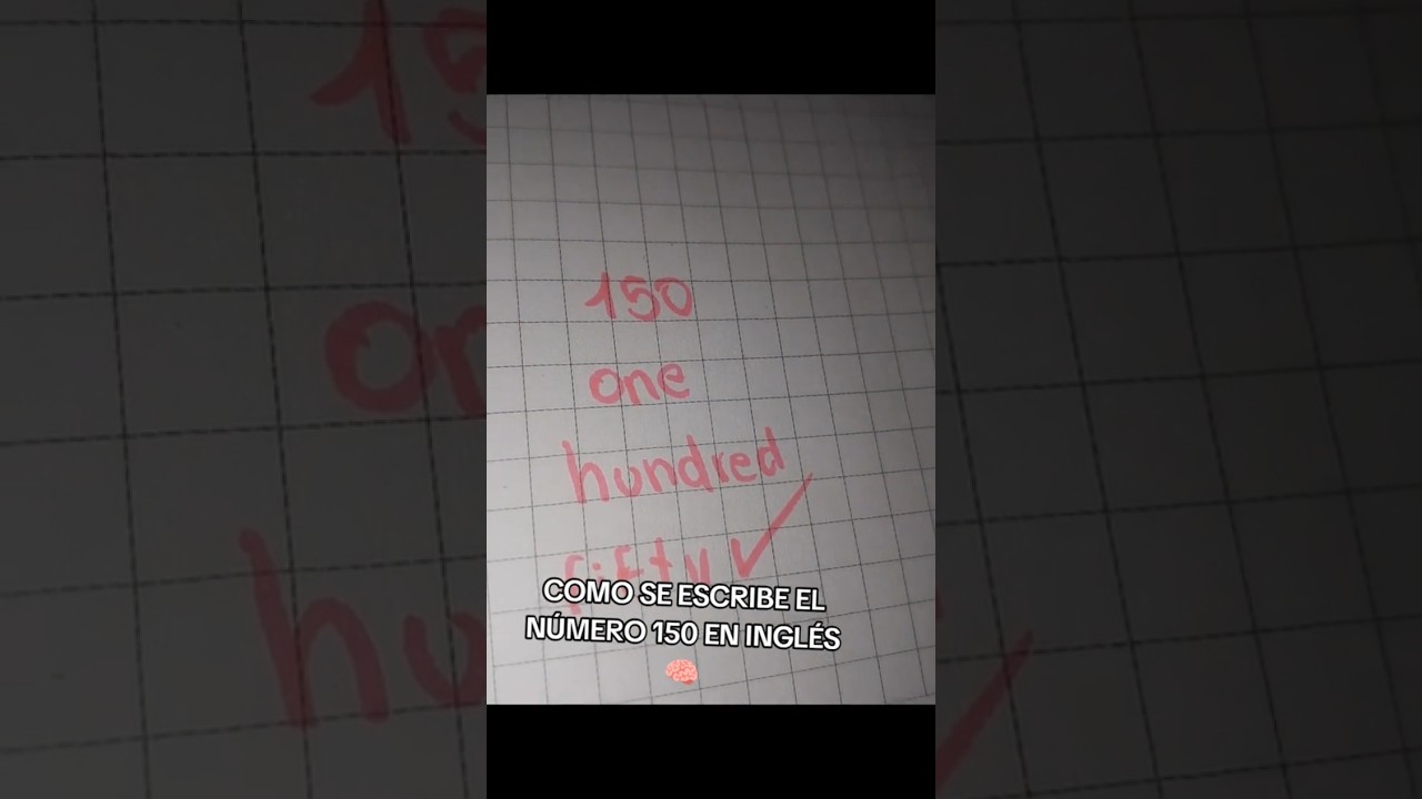 como se escribe 150 en ingles