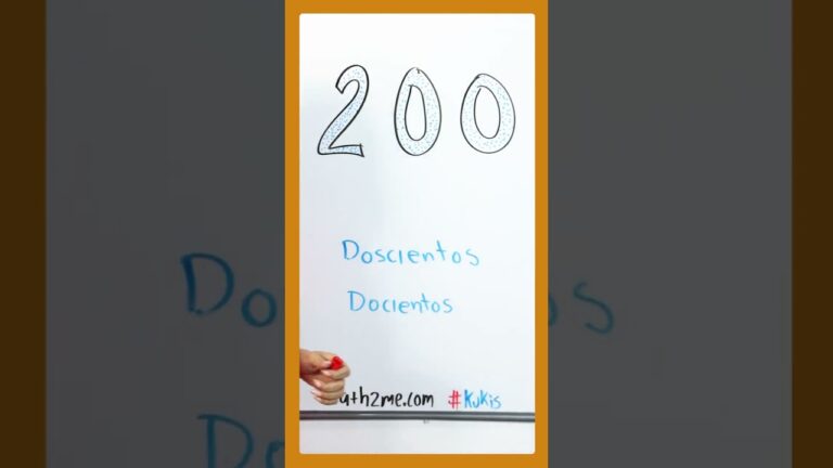 como se escribe 200 en letras