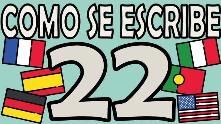 como se escribe 22 en letras