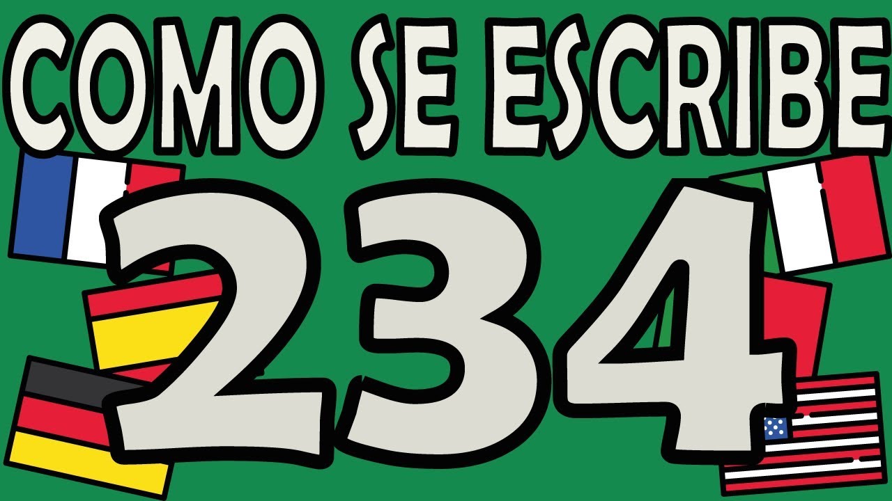 como se escribe 234 en letras