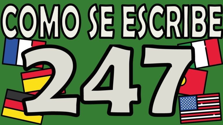 como se escribe 247 en ingles