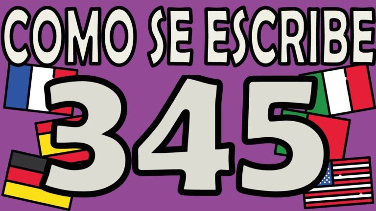 como se escribe 345 en letras