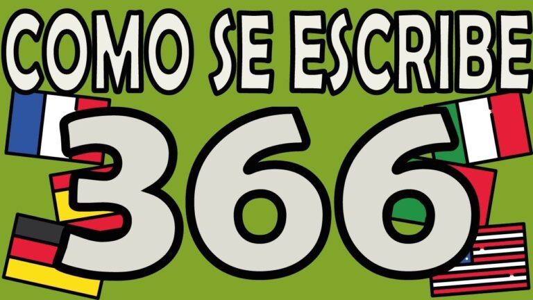 como se escribe 366 en ingles