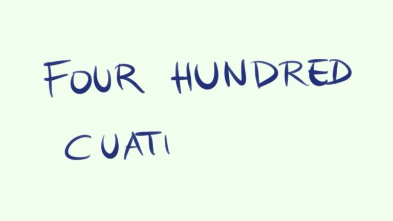 cómo se escribe 400 en inglés