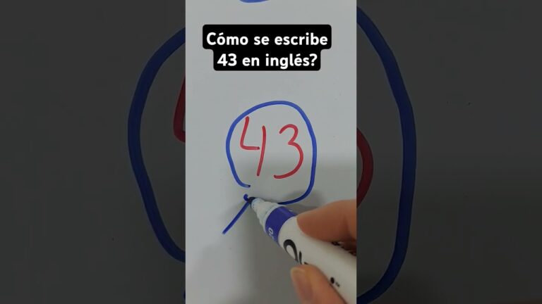 como se escribe 43 en inglés