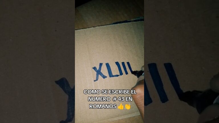 como se escribe 43 en numeros romanos