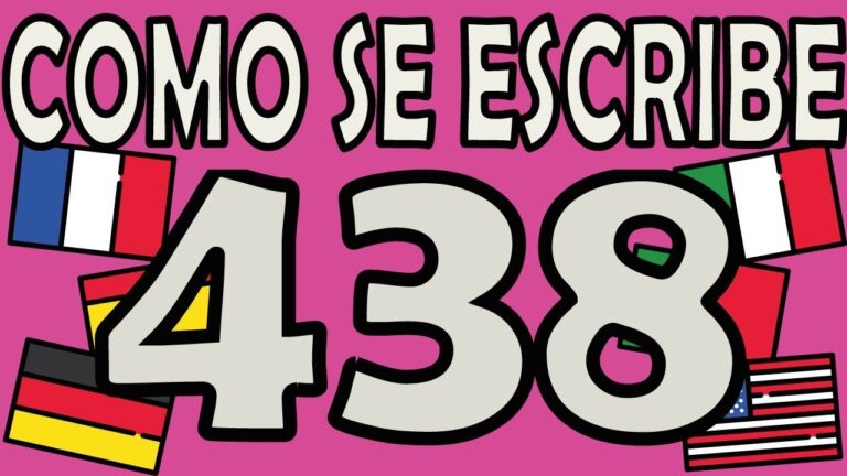 cómo se escribe 438 en inglés