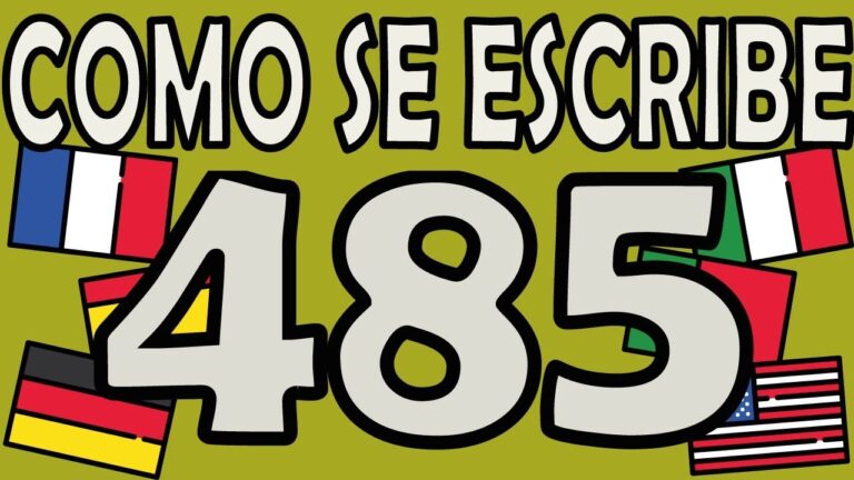 como se escribe 485 en ingles